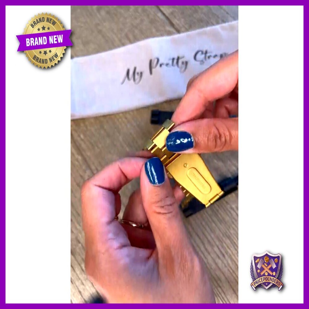 Stainless Steel Apple Watch Band Adjustable Classic Elegant Minimal Chic Strap - Picture 7 of 7